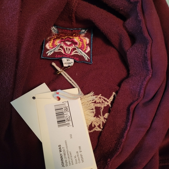 Johnny Was Tippi Embroidered Dog Hooded Sweatshirt XL - Picture 12 of 12